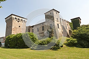 Romano di Lombardia (Italy). medieval castle photo