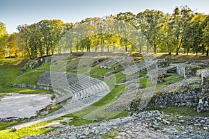 Romans theater, Autun, France photo