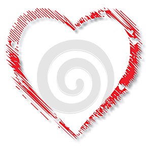 Romantic abstract heart background with heart clip art