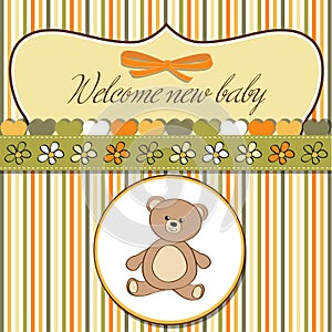 Romantic baby shower card