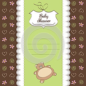 Romantic baby shower card