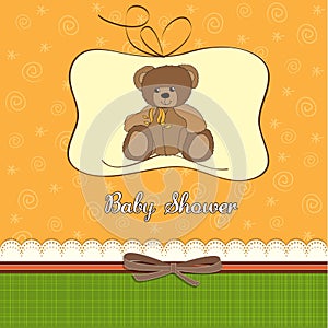 Romantic baby shower card