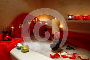 Romantic bath