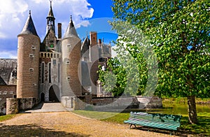 Romantic beautiful castles of France- Moulin in Loire valley