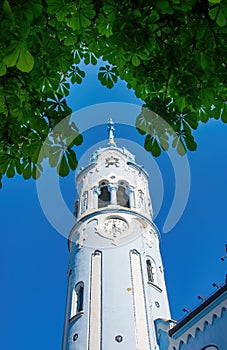 Romantic Blue Church of St. Elizabeth in Bratislava, Slovakia photo