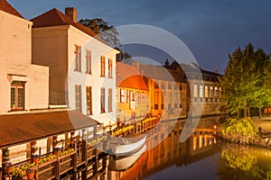 Romantic Brugge at night