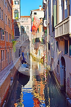 Romantic canals of old Venice