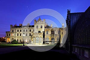 Romantic castle in Lednice