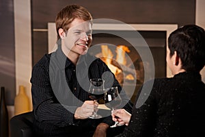 Romantic couple dating