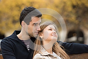 Romantic couple in Paris