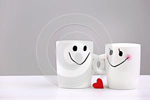 Romantic couple,valentine`s day background.Love concept objects