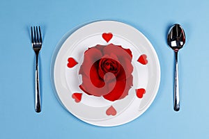 Romantic dinner concept