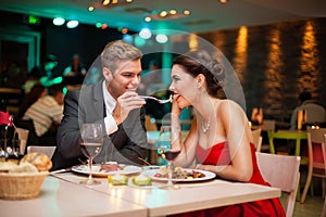 Romantic dinner photo