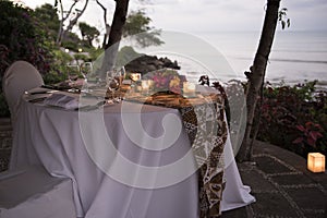 Romantic dinner set Bali