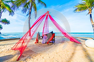 Romantic dinner setting