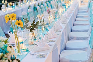 Romantic dinner setup - Wedding