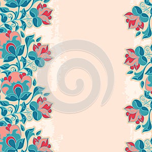 Romantic Flower Grunge Background