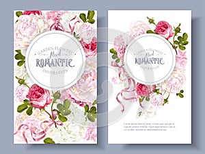 Romantic garden banners