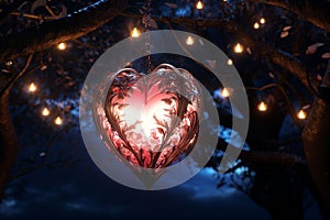 Romantic HeartShaped Paper Lantern Releases