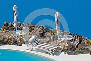 Romantic holidays on Santorini island