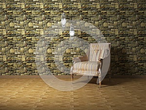 Romantic interior design of modern room