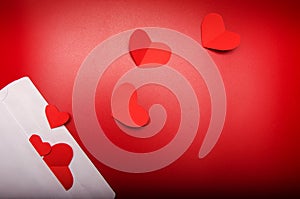 Romantic love letter for Valentine`s day