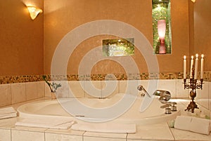 Romantic luxury hotel bathroom