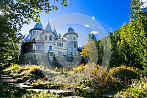 italy, Romantic medieval castles of Valle d\'Aosta - faiy tale Savoia (Savoy) photo