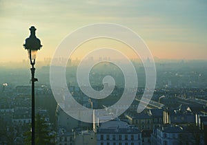 Romantic Montmartre Paris Top View