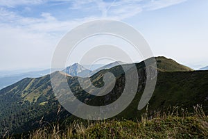 Romantic mountain landscape in summer