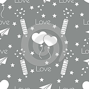 Romantic pattern. Birthday, Valentine's day