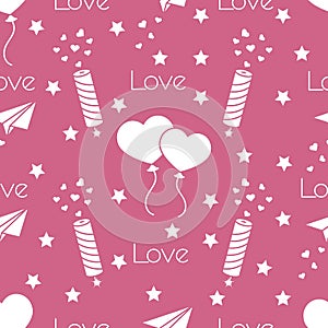 Romantic pattern. Birthday, Valentine's day