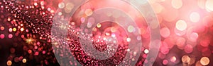 Romantic Pink Gold Bokeh Circle on Abstract Light Background - Perfect for Valentine\'s or Women\'s Day