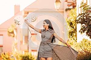 Romantic portrait of pretty young woman