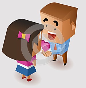 Romantic proposing on Valentine