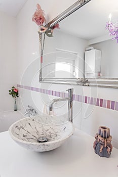 Romantic retro bathroom