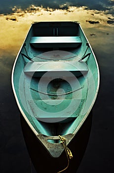 Romantic rowboat photo