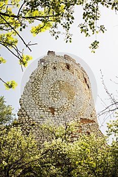 Romantic ruin, Girls castle in Palava, Czech