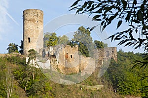 Romantic ruin in the village Dobronice