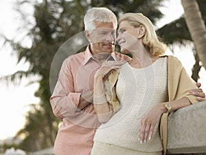 Romantic Senior Couple On Beach