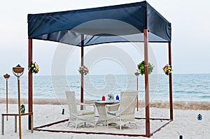 Romantic set up table for special occassion