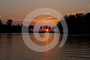 Romantic sunset at Phuket, Thailand