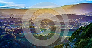 romantic sunset in Sankt Wendel