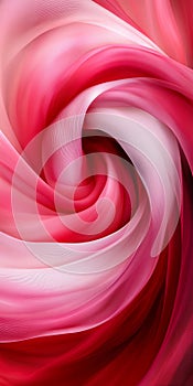 A Romantic and Swirling Expression of Passion with a Pink and Cherry Color Explosion in Art