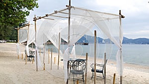 Romantic Table on Thavorn Beach in Phuket, Thailand