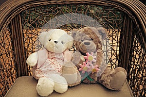 Romantic teddy-bears