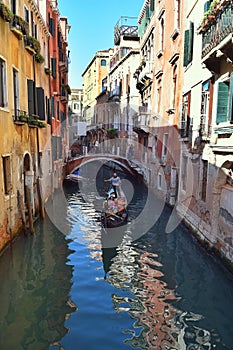 Romantic urban landscape of old Venice