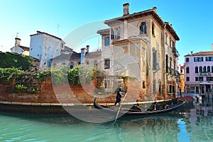 Romantic urban landscape of old Venice, Italy