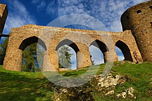 The romantic Velhartice Castle. Situated in the Bohemian Forest, the castle was owned by BuÅ¡ek of Velhartice