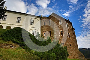 The romantic Velhartice Castle. Situated in the Bohemian Forest, the castle was owned by BuÅ¡ek of Velhartice